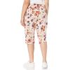 imageGloria Vanderbilt Womens Kala Midrise Skimmer ShortStonewood Summer Garden  Vent Hem