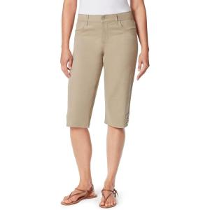 imageGloria Vanderbilt Womens Kaia Side Button Skimmer ShortHazelnutds