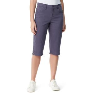 imageGloria Vanderbilt Womens Kala Midrise Skimmer ShortGraystone  Button Hemds