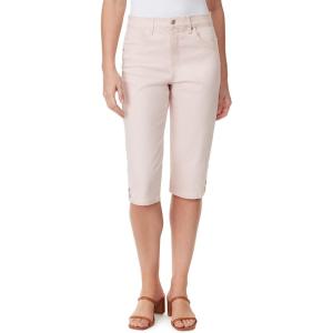 imageGloria Vanderbilt Womens Kala Midrise Skimmer ShortRosy Pink  Button Hem