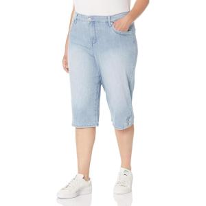 imageGloria Vanderbilt Womens Kala Midrise Skimmer ShortSaltmarsh  Button Hem