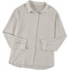 imageAstylish Womens V Neck Roll up Sleeve Button Down Blouses TopsGray