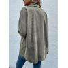 imageAstylish Womens Waffle Knit Long Shacket Jacket Oversized Casual Blouses Button Down Collared Dressy ShirtsGreen
