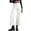 imageAstylish Womens Jeans Wide Leg High Waisted Stretchy Straight Leg Jeans Trendy Ankle Denim Pants with Patch PocketWhite