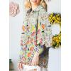 imageAstylish Women 2025 Loose VNeck Shirts Paisley Print Lantern Sleeve Blouse Boho TopsYellow