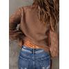 imageAstylish Women Long Sleeve Open Front Knit Button Down Cardigan SweatersC Khaki