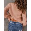 imageAstylish Women Long Sleeve Open Front Knit Button Down Cardigan SweatersZ Pink