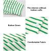 imageAstylish Womens Casual Blouses Button Down Business Work Tops Long Sleeve V Neck Striped Shirts 2025 Fall OutfitsBlackish Green