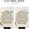imageAstylish Womens Casual Blouses Button Down Business Work Tops Long Sleeve V Neck Striped Shirts 2025 Fall OutfitsBrown