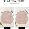 imageAstylish Womens Casual Blouses Button Down Business Work Tops Long Sleeve V Neck Striped Shirts 2025 Fall OutfitsFiery Red