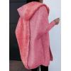 imageAstylish Women 2025 Fall Outfits Open Front Long Sleeve Hooded Knit Cardigan Sweaters Color Block Outwear CoatsZ Coral Paradise
