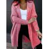 imageAstylish Women 2025 Fall Outfits Open Front Long Sleeve Hooded Knit Cardigan Sweaters Color Block Outwear CoatsZ Coral Paradise