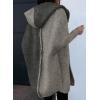 imageAstylish Women 2025 Fall Outfits Open Front Long Sleeve Hooded Knit Cardigan Sweaters Color Block Outwear CoatsZ Sleet