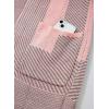 imageAstylish Women 2025 Open Front Long Sleeve Cardigan Casual Knit Sweaters Color Block Fall Outfits with PocketsLight Pink