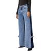 imageAstylish Womens Cotton HighWaisted WideLeg Jeans with TieSide Detail Fashion Fall Western Casual PantsAshleigh Blue