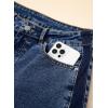 imageAstylish Womens Cotton HighWaisted WideLeg Jeans with TieSide Detail Fashion Fall Western Casual PantsStone Blue