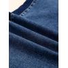 imageAstylish Womens Cotton HighWaisted WideLeg Jeans with TieSide Detail Fashion Fall Western Casual PantsStone Blue