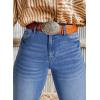 imageAstylish Womens High Waisted Jeans Stretchy Flared Straight Leg Loose Trendy Raw Hem Denim PantsMyosotis