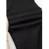 imageAstylish Womens High Waisted Loose Fit Ripped Denim Jeans Casual Wide Leg PantsBlack