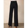 imageAstylish Womens High Waisted Loose Fit Ripped Denim Jeans Casual Wide Leg PantsBlack
