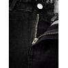 imageAstylish Womens High Waisted Loose Fit Ripped Denim Jeans Casual Wide Leg PantsBlack