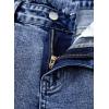 imageAstylish Womens High Waisted Loose Fit Ripped Denim Jeans Casual Wide Leg PantsDusk Blue
