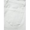imageAstylish Womens High Waisted Loose Fit Ripped Denim Jeans Casual Wide Leg PantsWhite