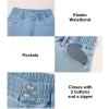 imageAstylish Womens HighWaist Wide Leg Jeans Fashion Fall Outfit 2025 Denim Stretch Casual PantsBeau Blue