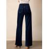 imageAstylish Womens HighWaist Wide Leg Jeans Fashion Fall Outfit 2025 Denim Stretch Casual PantsNavy Blue