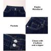 imageAstylish Womens HighWaist Wide Leg Jeans Fashion Fall Outfit 2025 Denim Stretch Casual PantsNavy Blue