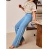 imageAstylish Womens HighWaist Wide Leg Jeans Fashion Fall Outfit 2025 Denim Stretch Casual PantsSky Blue