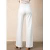 imageAstylish Womens HighWaist Wide Leg Jeans Fashion Fall Outfit 2025 Denim Stretch Casual PantsWhite
