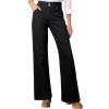 imageAstylish Womens HighWaist Wide Leg Jeans Fashion Fall Outfit 2025 Denim Stretch Casual PantsBlack