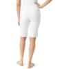 imageGloria Vanderbilt Womens Shape Effect Pull on Bermuda High Rise Short StandardVintage White