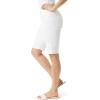 imageGloria Vanderbilt Womens Shape Effect Pull on Bermuda High Rise Short StandardVintage White