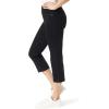imageGloria Vanderbilt Womens Shape Effect Pull on High Rise Straight Leg Capri StandardBlack Rinse