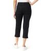 imageGloria Vanderbilt Womens Shape Effect Pull on High Rise Straight Leg Capri StandardBlack Rinse