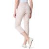 imageGloria Vanderbilt Womens Shape Effect Pull on High Rise Straight Leg Capri StandardCookie Dough Polynesian Night
