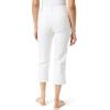 imageGloria Vanderbilt Womens Shape Effect Pull on High Rise Straight Leg Capri StandardVintage White
