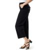imageGloria Vanderbilt Womens Shape Effect Pull on High Rise Wide Leg Crop StandardBlack  4 Pockets