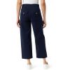 imageGloria Vanderbilt Womens Shape Effect Pull on High Rise Wide Leg Crop StandardMidnight Affair  4 Pockets