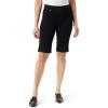 imageGloria Vanderbilt Womens Shape Effect Pull on Bermuda High Rise Short StandardBlack Rinse