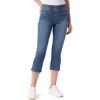imageGloria Vanderbilt Womens Shape Effect Pull on High Rise Straight Leg Capri StandardCastle Point