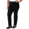imageGloria Vanderbilt Womens Shape Effect Pull on High Rise Straight Leg Jean PlusBlack Rinse