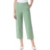 imageGloria Vanderbilt Womens Shape Effect Pull on High Rise Wide Leg Crop StandardPistachio  4 Pockets