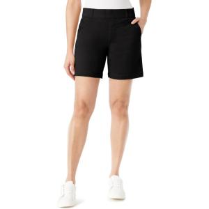 imageGloria Vanderbilt Womens Shape Effect Comfort Waist Pull on Short StandardBlack