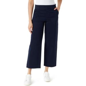 imageGloria Vanderbilt Womens Shape Effect Pull on High Rise Wide Leg Crop StandardMidnight Affair  4 Pockets