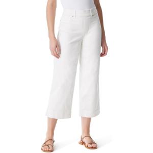 imageGloria Vanderbilt Womens Shape Effect Pull on High Rise Wide Leg Crop StandardVintage White  5 Pockets