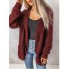 imageAstylish Womens Open Front Fleece Lined Knit Sweater Cardigan Winter Outwear Coat