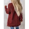 imageAstylish Womens Open Front Fleece Lined Knit Sweater Cardigan Winter Outwear Coat